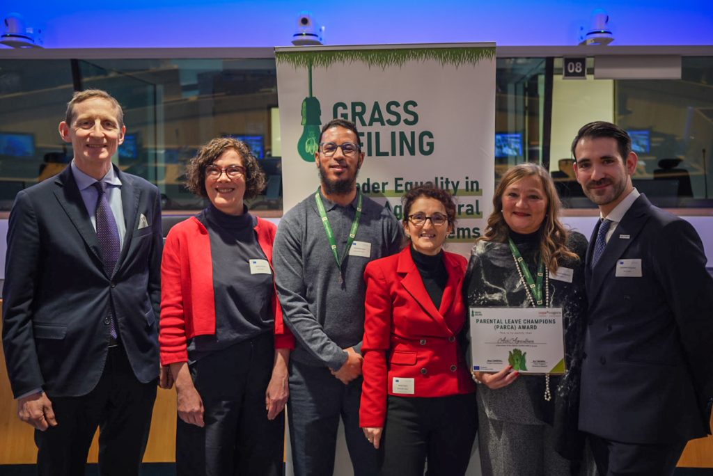 PARCA Award winners receiving the Award at the final showcase event in Brussels