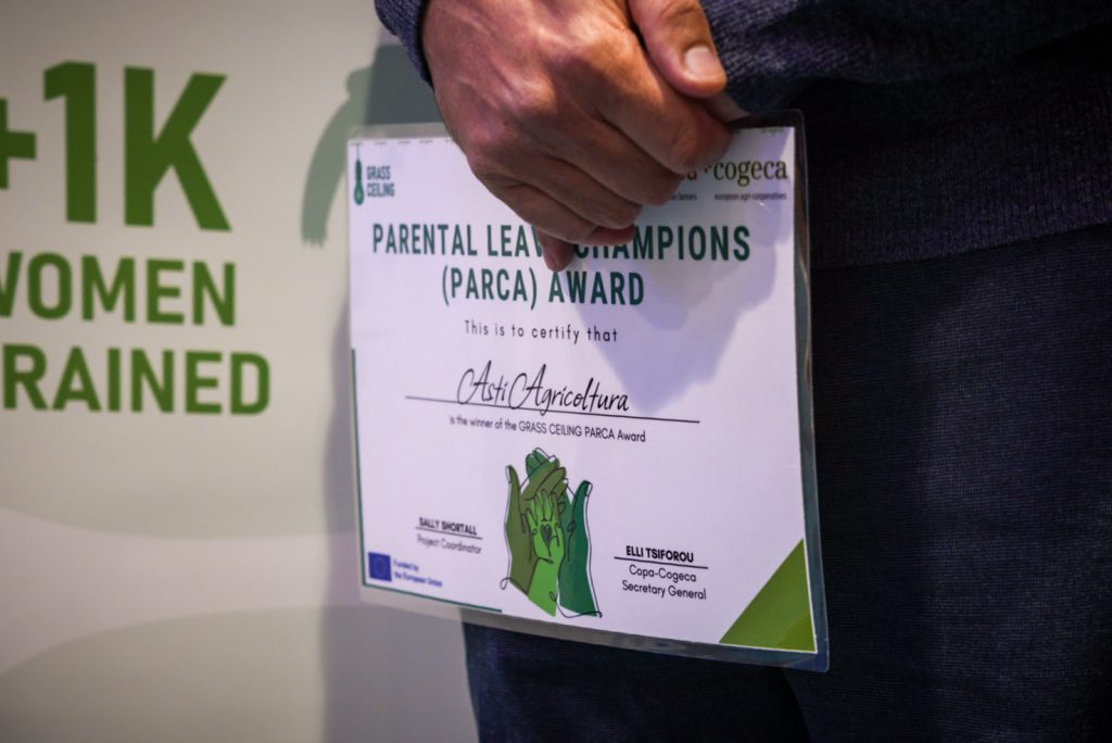 PARCA Award certificate