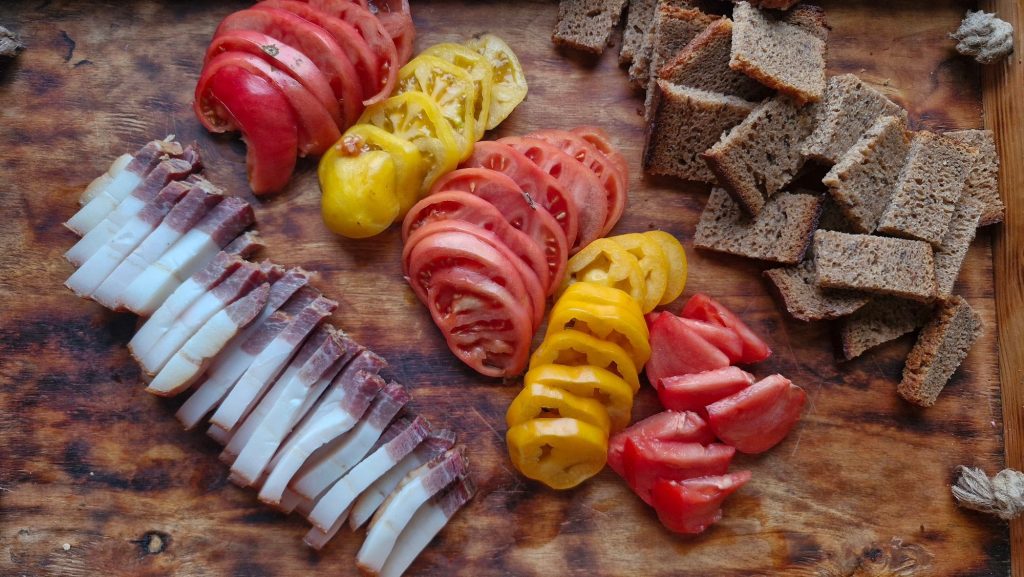 Food from Egle's farm